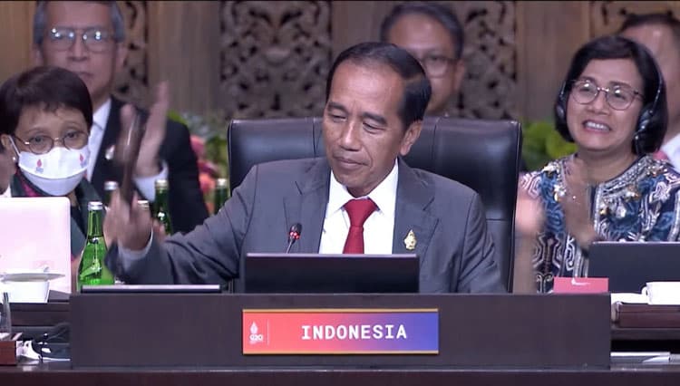 Der indonesische Präsident schloss den G20-Gipfel in Indonesien 2022 offiziell ab
